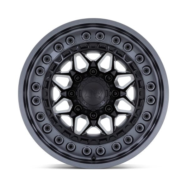 BLACK RHINO BR008 ALPHA 20X10 8 ET-18 MATTE BLACK W MATTE GUNMETAL LIP-face-org-2