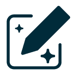 Pen with AI icon