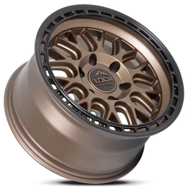 Onyx 17×9 Matte Bronze with Matte Black Ring -3e